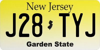 NJ license plate J28TYJ