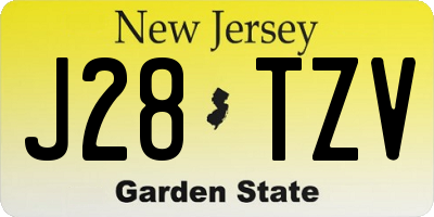 NJ license plate J28TZV