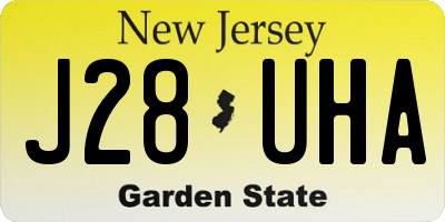 NJ license plate J28UHA
