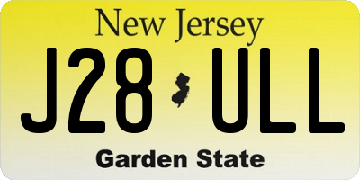 NJ license plate J28ULL
