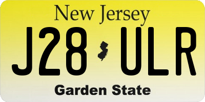 NJ license plate J28ULR