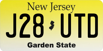 NJ license plate J28UTD