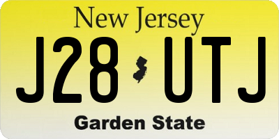 NJ license plate J28UTJ
