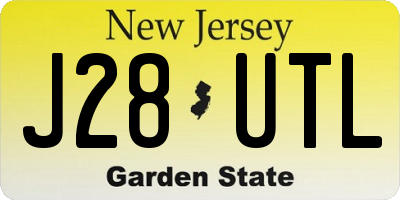 NJ license plate J28UTL