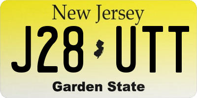 NJ license plate J28UTT
