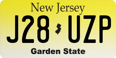 NJ license plate J28UZP
