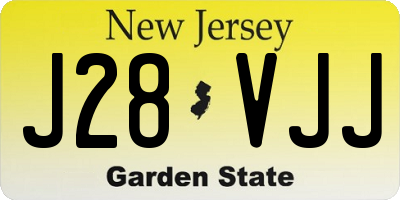 NJ license plate J28VJJ