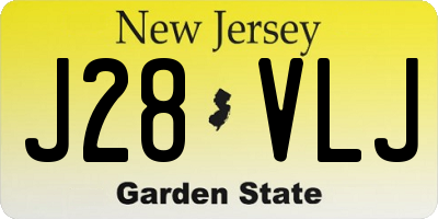 NJ license plate J28VLJ