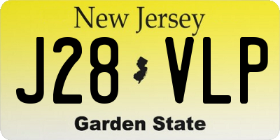 NJ license plate J28VLP