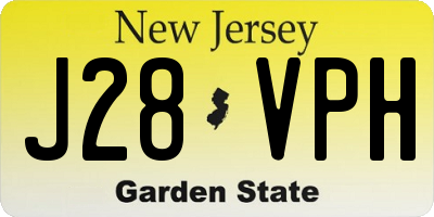 NJ license plate J28VPH