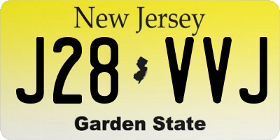 NJ license plate J28VVJ