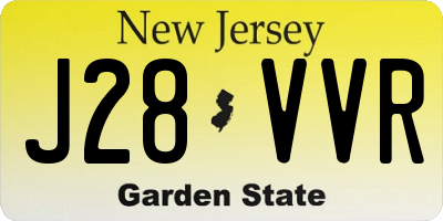 NJ license plate J28VVR