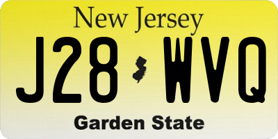 NJ license plate J28WVQ