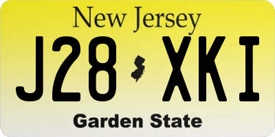NJ license plate J28XKI