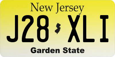 NJ license plate J28XLI