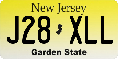 NJ license plate J28XLL