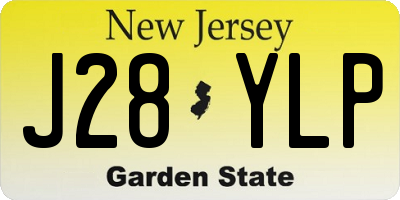 NJ license plate J28YLP