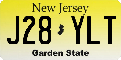 NJ license plate J28YLT