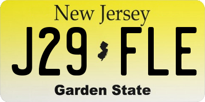 NJ license plate J29FLE