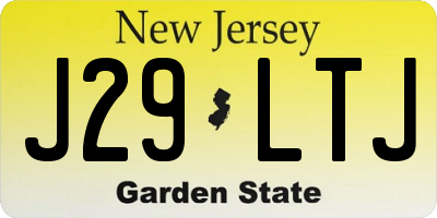 NJ license plate J29LTJ