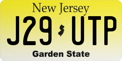 NJ license plate J29UTP