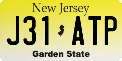 NJ license plate J31ATP