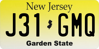 NJ license plate J31GMQ