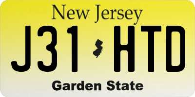 NJ license plate J31HTD