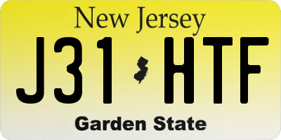 NJ license plate J31HTF