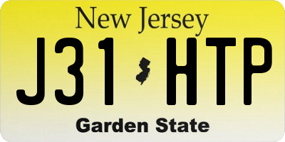 NJ license plate J31HTP