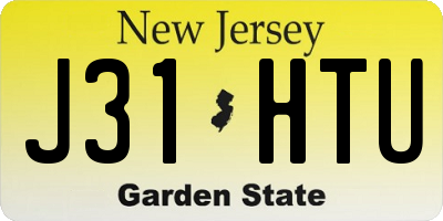 NJ license plate J31HTU