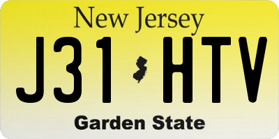 NJ license plate J31HTV