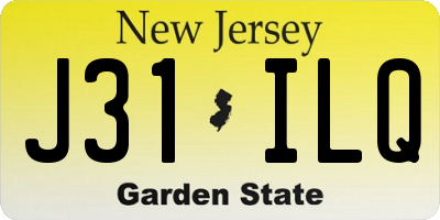 NJ license plate J31ILQ
