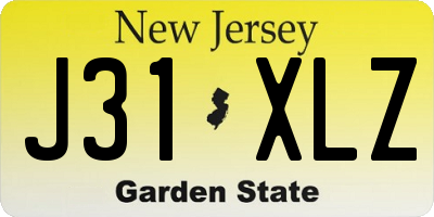 NJ license plate J31XLZ