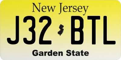 NJ license plate J32BTL