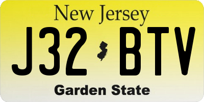NJ license plate J32BTV