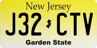 NJ license plate J32CTV