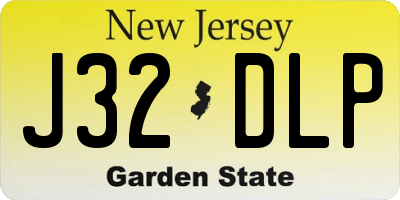 NJ license plate J32DLP