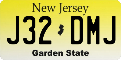 NJ license plate J32DMJ