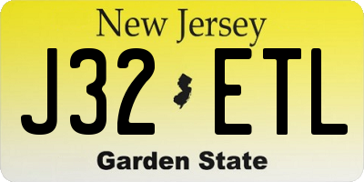 NJ license plate J32ETL