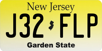 NJ license plate J32FLP