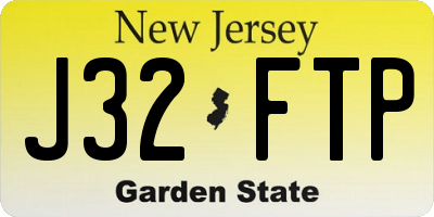 NJ license plate J32FTP