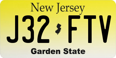 NJ license plate J32FTV