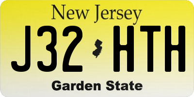 NJ license plate J32HTH