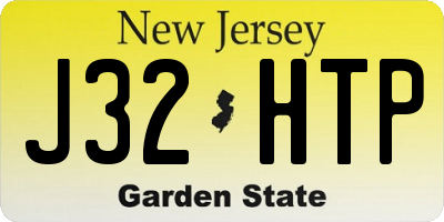 NJ license plate J32HTP