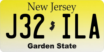 NJ license plate J32ILA