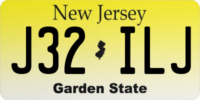 NJ license plate J32ILJ