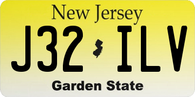 NJ license plate J32ILV