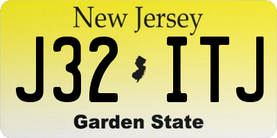 NJ license plate J32ITJ