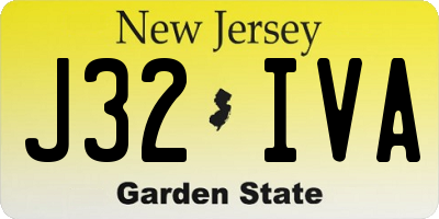 NJ license plate J32IVA